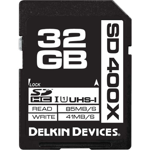 Delkin 32GB BBSD400-32GB SDHC Memory Card C10 U1 UHS-I