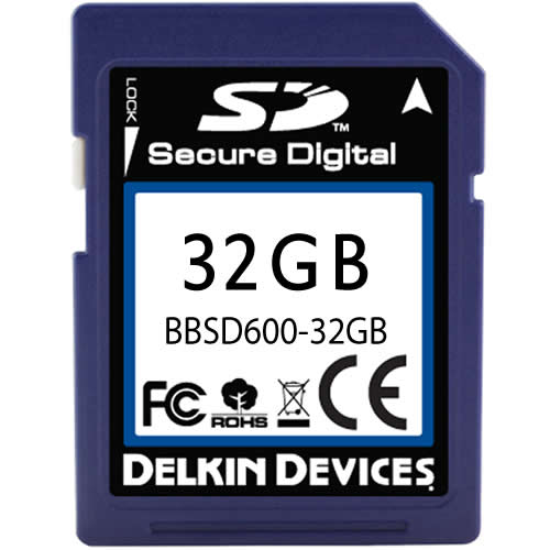 Delkin 32GB BBSD600-32GB SDHC Memory Card C10