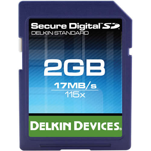 Delkin 2GB BBSD115-2GB SD Memory Card 100X