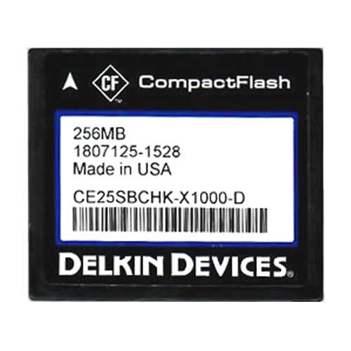 Delkin 256MB CE25SBCHK-X1000-D CF Card 1000X