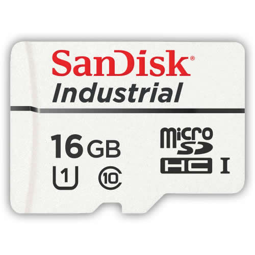 SanDisk Industrial MLC 16GB SDSDQAF3-016G-I microSDHC Memory Card C10 U1 UHS-I