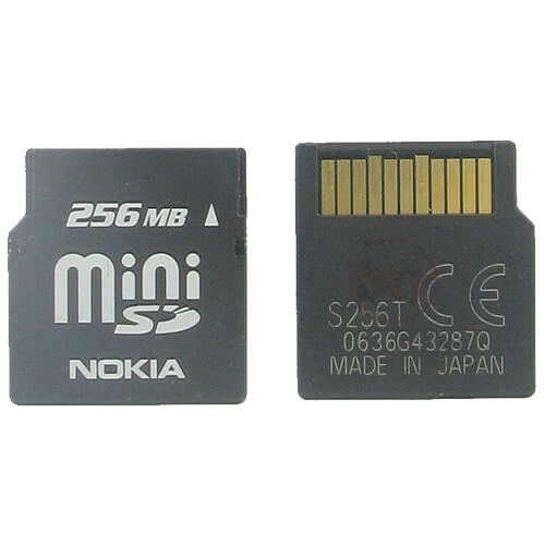 Nokia 256MB S256T miniSD Memory Card 60X – OEMPCWorld