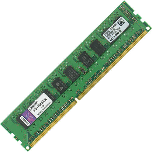 Kingston  2GB KTD-PE313ES/2G DDR3-1333 UDIMM PC3-10600 ECC