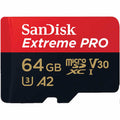 SanDisk Extreme Pro 64GB SDSQXCY-064G microSDXC Memory Card C10 U3 V30 A2 UHS-I