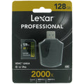 Lexar Professional 128GB LSD128CB2000R SDXC Memory Card C10 U3 V90 UHS-II