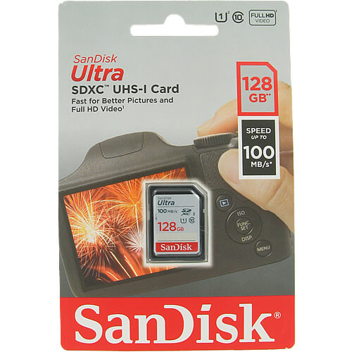 SanDisk Ultra 128GB SDSDUNR-128G-GN6IN SDXC Memory Card C10 U1 UHS-I