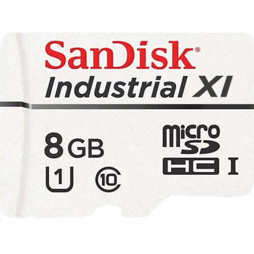 SanDisk Industrial XI MLC 8GB SDSDQAF3-008G-XI microSDHC Memory Card C10 U1 UHS-I