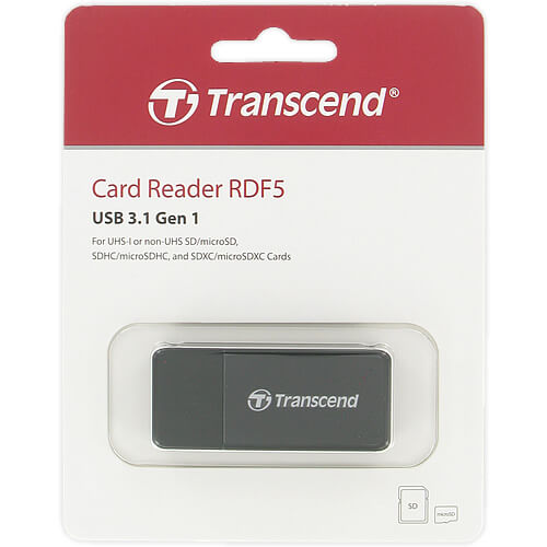 Transcend Gen 1 0MB TS-RDF5K Flash Card Reader UHS-I