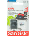 SanDisk Ultra 16GB SDSQUNS-016G-GN3MA microSDHC Memory Card C10 UHS-I