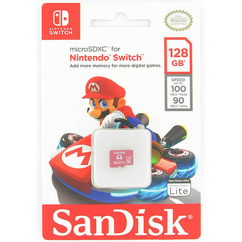 SanDisk Nintendo Switch 128GB SDSQXAO-128G-GNCZN microSDXC Memory Card C10 UHS-I