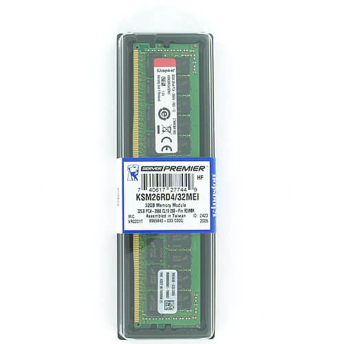 Kingston  32GB KSM26RD4/32MEI DDR4-2666 RDIMM PC4-21300 ECC