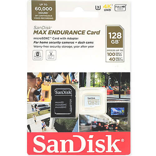 SanDisk Max Endurance 128GB SDSQQVR-128G-GN6IA microSDXC Memory Card C10 U3 V30 UHS-I