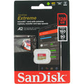 SanDisk Extreme 128GB SDSQXA1-128G-GN6MN microSDXC Memory Card C10 U3 V30 A2 UHS-I