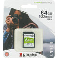 Kingston Canvas Select Plus 64GB SDS2/64GB SDXC Memory Card C10 U1 V10 UHS-I