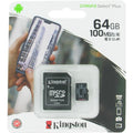 Kingston Canvas Select Plus 64GB SDCS2/64GB microSDXC Memory Card C10 U1 V10 A1 UHS-I