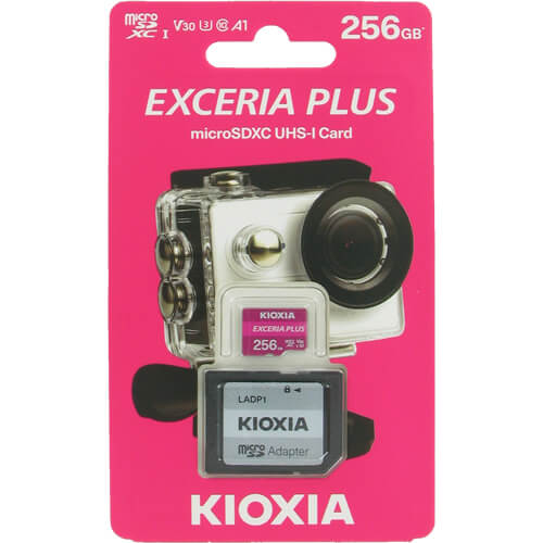 Kioxia Exceria Plus 256GB LMPL1M256GG2 microSDXC Memory Card C10 U3 V30 A1 UHS-I