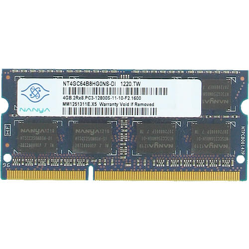 Nanya  4GB NT4GC64B8HG0NS-DI DDR3-1600 SODIMM PC3-12800 NON-ECC