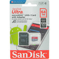 SanDisk Ultra 64GB SDSQUA4-064G-GN6MA microSDXC Memory Card C10 U1 A1 UHS-I
