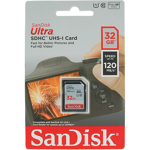 SanDisk Ultra 32GB SDSDUN4-032G-GN6IN SDHC Memory Card C10 U1 UHS-I