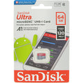 SanDisk Ultra 64GB SDSQUA4-064G-GN6MN microSDXC Memory Card C10 U1 A1 UHS-I