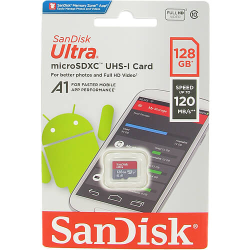 SanDisk Ultra 128GB SDSQUA4-128G-GN6MN microSDXC Memory Card C10 U1 A1 UHS-I