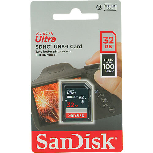 SanDisk Ultra 32GB SDSDUNR-032G-GN3IN SDHC Memory Card C10 UHS-I