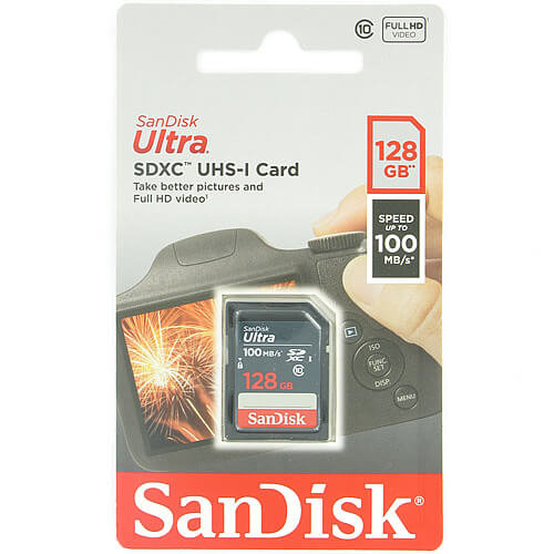 SanDisk Ultra 128GB SDSDUNR-128G-GN3IN SDXC Memory Card C10 UHS-I