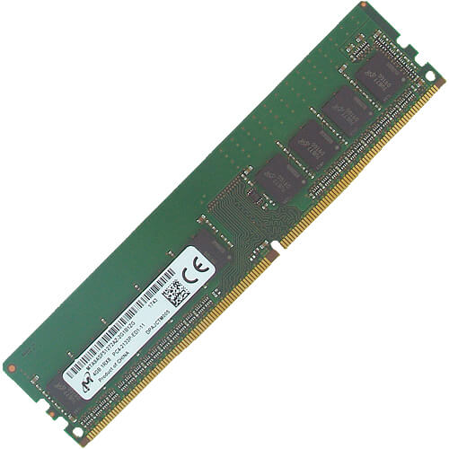 Micron  4GB MTA9AF51272AZ-2G1B1ZG DDR4-2133 UDIMM PC4-17000 ECC