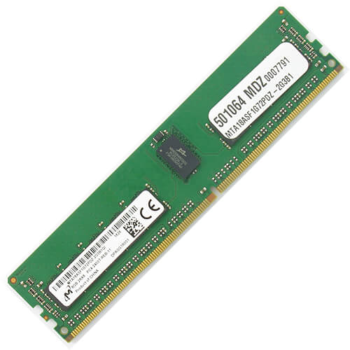 Micron  8GB MTA18ASF1G72PDZ-2G3B1 DDR4-2400 RDIMM PC4-19200 ECC