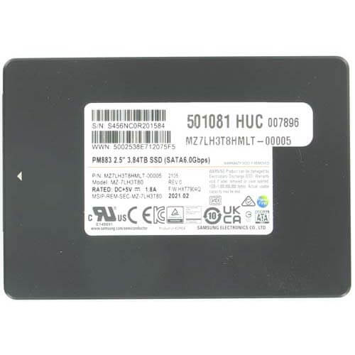 Samsung PM883 3.84TB MZ7LH3T8HMLT-00005 2.5in Drive SATA3