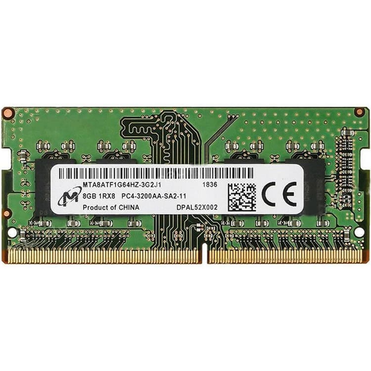 Micron  8GB MTA8ATF1G64HZ-3G2J1 DDR4-3200 SODIMM PC4-25600 NON-ECC