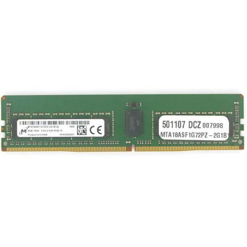 Micron  8GB MTA18ASF1G72PZ-2G1B1 DDR4-2133 RDIMM PC4-17000 ECC