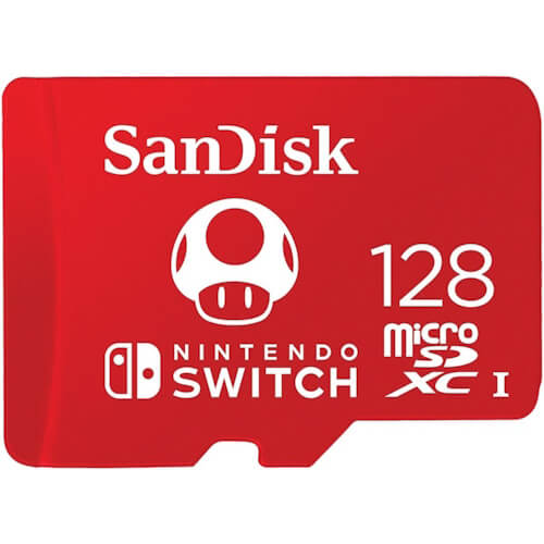 SanDisk Nintendo Switch 128GB SDSQXAO-128G microSDXC Memory Card C10 UHS-I