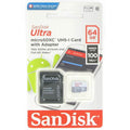 SanDisk Ultra 64GB SDSQUNR-064G-GN3MA microSDXC Memory Card C10 UHS-I