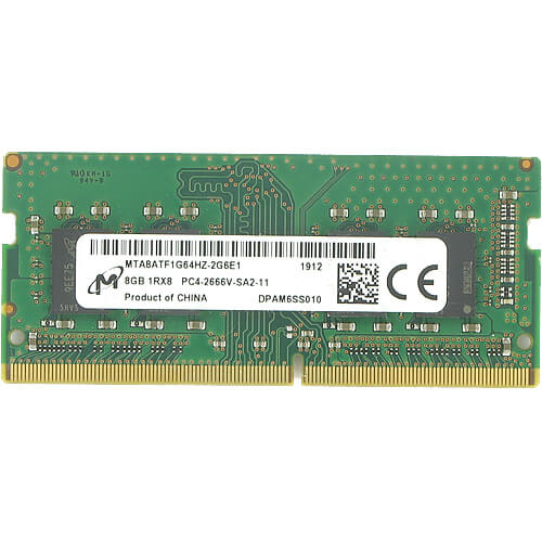 Micron  8GB MTA8ATF1G64HZ-2G6E1 DDR4-2666 SODIMM PC4-21300 NON-ECC