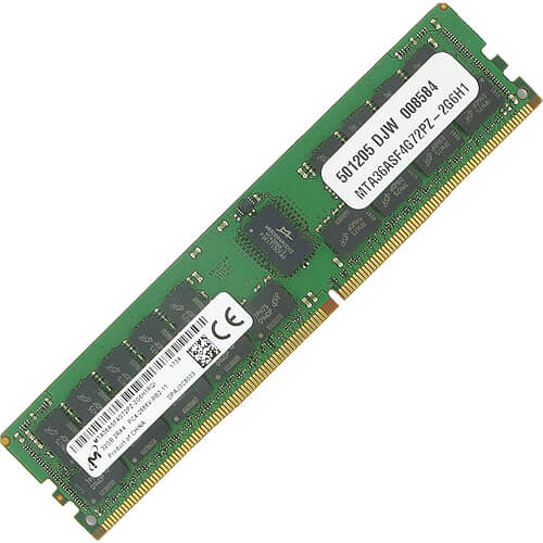 Micron  32GB MTA36ASF4G72PZ-2G6H1 DDR4-2666 RDIMM PC4-21300 ECC