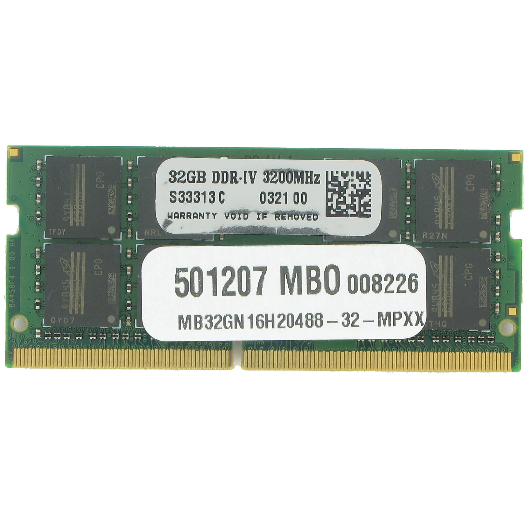 Micron/3rd  32GB MB32GN16H20488-32-MPXX DDR4-3200 SODIMM PC4-25600 NON-ECC