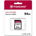 Transcend 300S 64GB TS64GSDC300S SDXC Memory Card C10 U1 V10 UHS-I