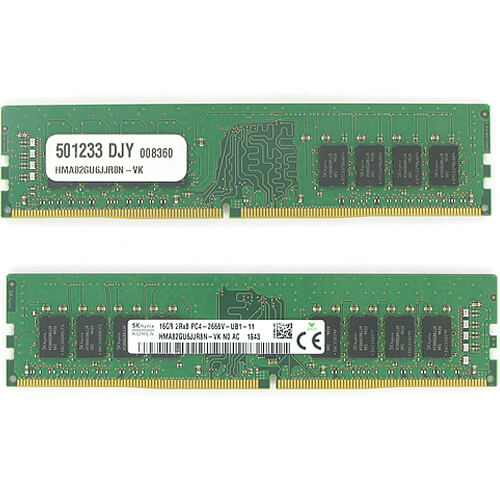 Hynix  16GB HMA82GU6JJR8N-VK DDR4-2666 UDIMM PC4-21300 NON-ECC