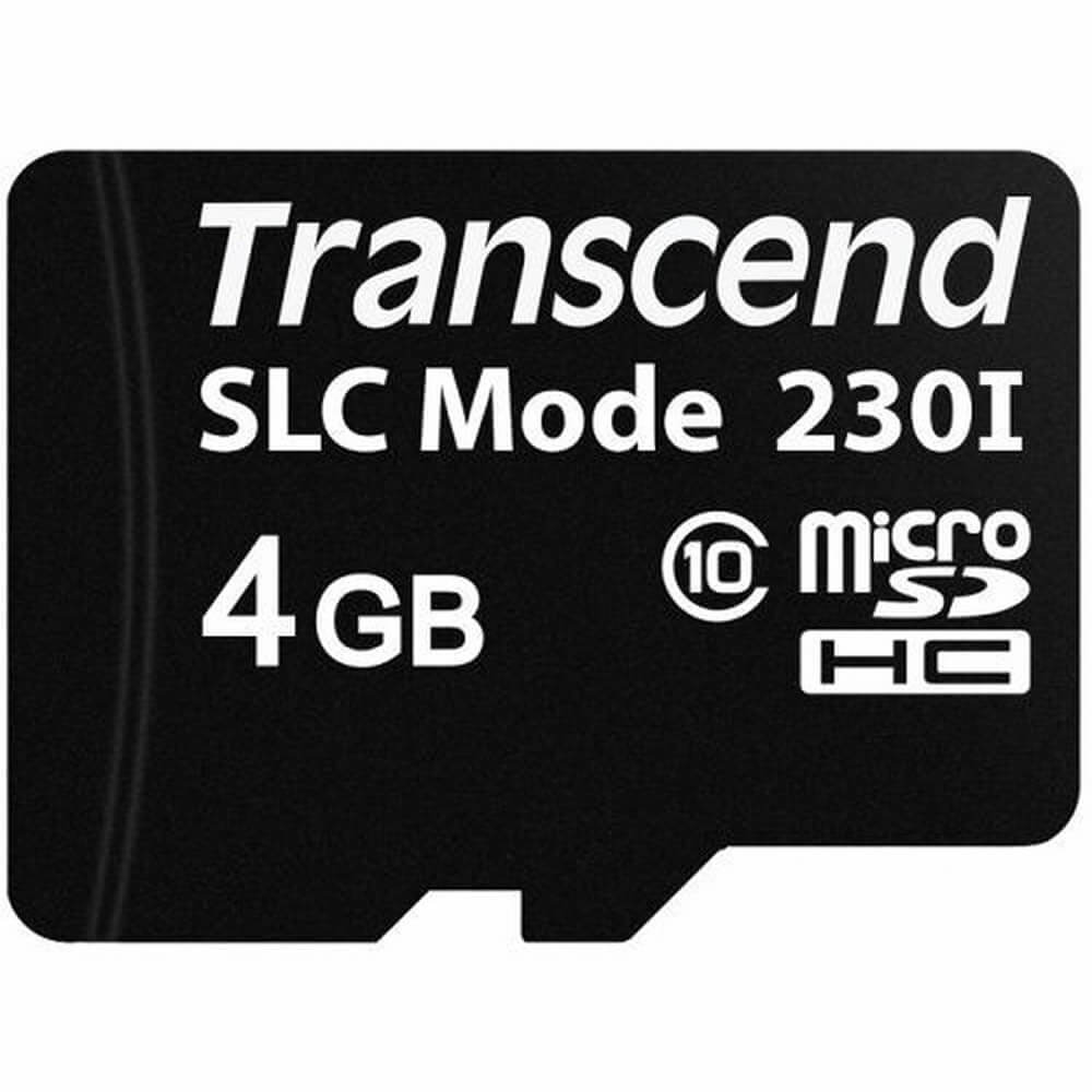 Transcend 230I 4GB TS4GUSD230I microSDHC Memory Card C10