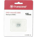 Transcend 300S 16GB TS16GUSD300S microSDHC Memory Card C10 U1 UHS-I