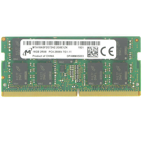 Micron  16GB MTA18ASF2G72HZ-2G6E1 DDR4-2666 SODIMM PC4-21300 ECC