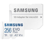 SAMSUNG EVO Plus 256GB MB-MC256SA/APC microSDXC Memory Card C10 U3 V30 A2 UHS-I
