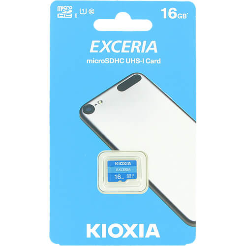 Kioxia Exceria 16GB LMEX1L016GG4 microSDHC Memory Card C10 U1 UHS-I