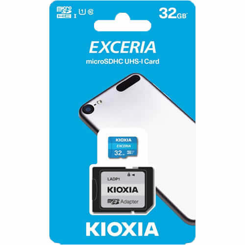 Kioxia Exceria 32GB LMEX1L032GG2 microSDHC Memory Card C10 U1 UHS-I