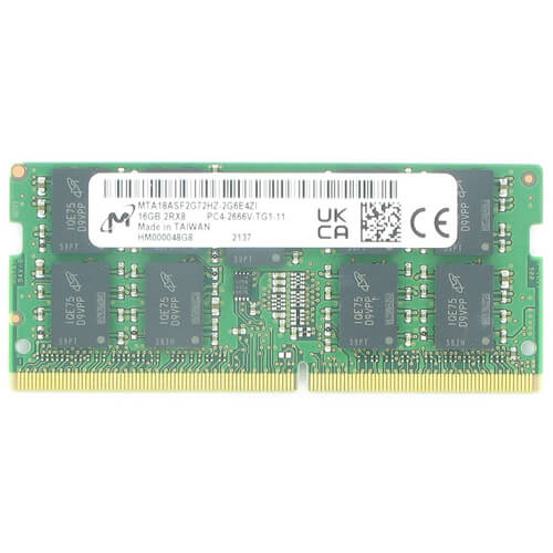 Micron  16GB MTA18ASF2G72HZ-2G6E4ZI DDR4-2666 SODIMM PC4-21300 ECC