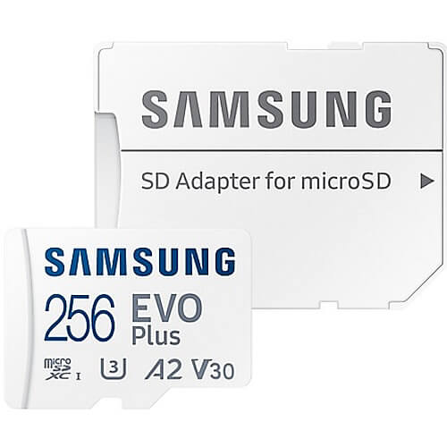Samsung EVO Plus 256GB MB-MC256KA/EU microSDXC Memory Card C10 U3 V30 A2 UHS-I