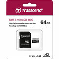 Transcend 330S 64GB TS64GUSD330S microSDXC Memory Card C10 U3 V30 A2 UHS-I