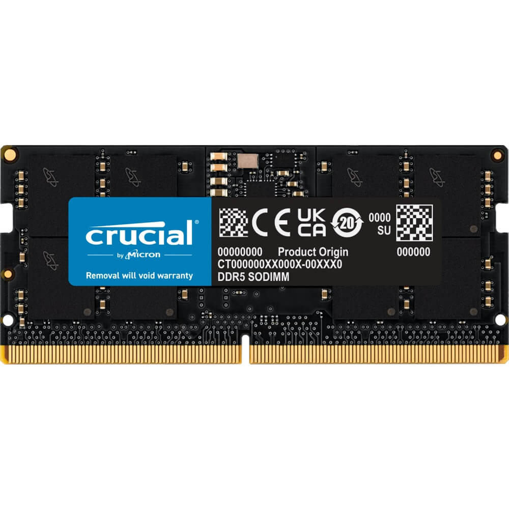 Crucial  16GB CT16G48C40S5 DDR5-4800 SODIMM PC5-38400 NON-ECC