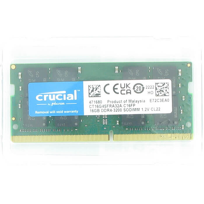 Crucial  16GB CT16G4SFRA32A.C16FP DDR4-3200 SODIMM PC4-25600 NON-ECC